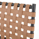 Four Hands Garza Bar Stool - Natural Leather Single Chair
