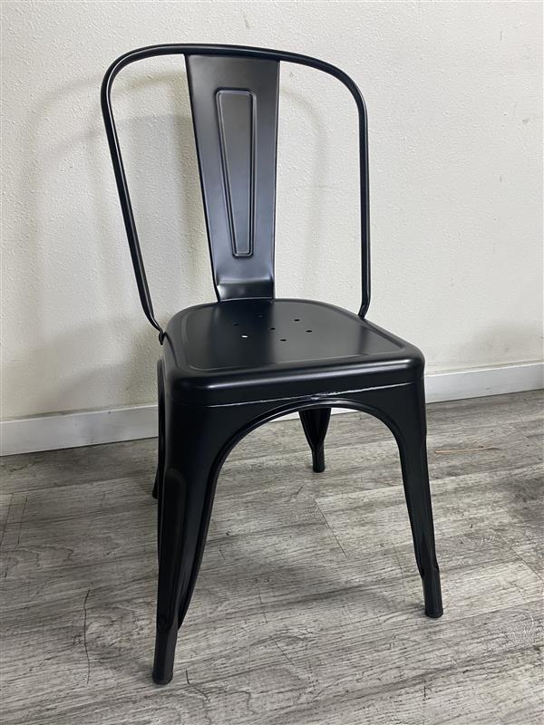 Matte Black Bistro Chairs (Set of 4)