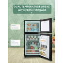 Krib Bling Compact Refrigerator 3.5 Cu.ft, Mini Fridge With Freezer