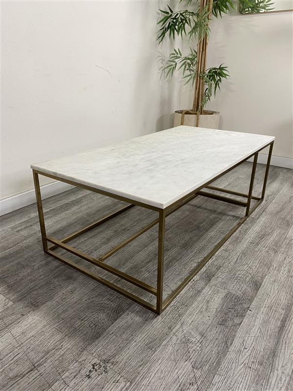 "Athenian Luxe" Marble-Top Coffee Table