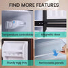 Krib Bling Compact Refrigerator 3.5 Cu.ft, Mini Fridge With Freezer