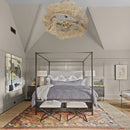 Palecek Miramar Chandelier, White