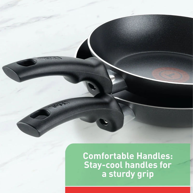T-fal Kitchen Solutions, 22 Piece Non-Stick Pots and Pans Cookware Set, Black