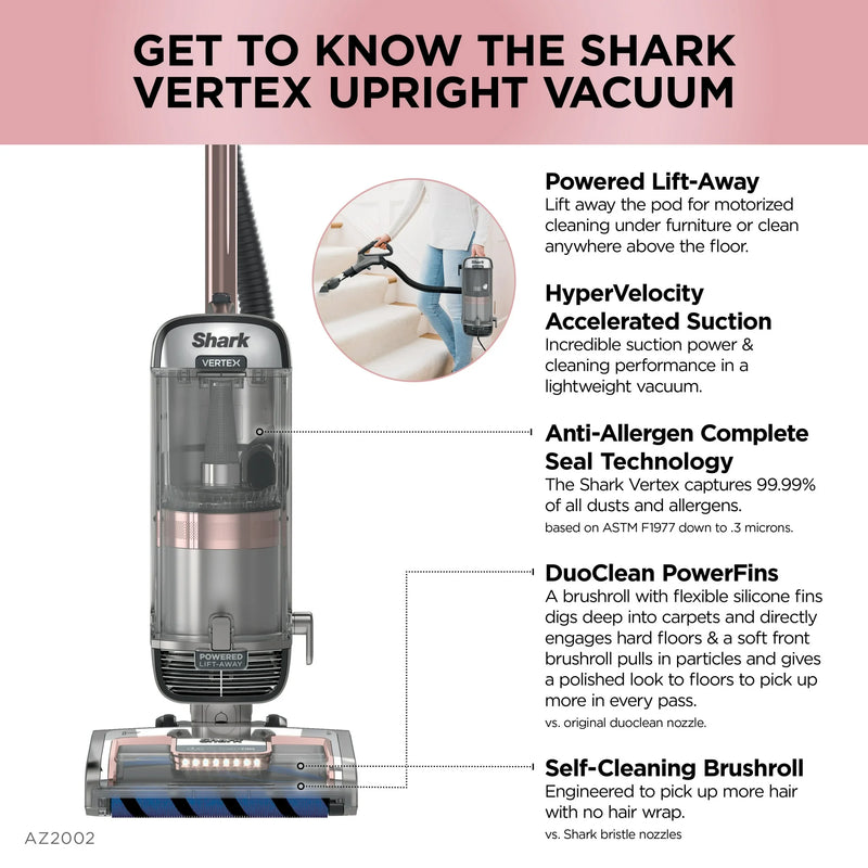 Shark Vertex Powered Lift-Away Upright Vacuum with DuoClean