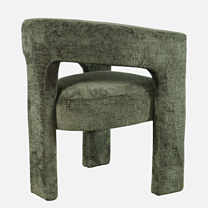 Modern Luxury Jacquard Fabric Upholstered Sculpture Armchair