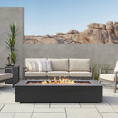 Aegean 70" Rectangle Propane or Natural Gas Fire Pit Table