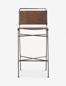 Four Hands Wharton Bar Stool - Distressed Brown