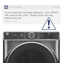 GE 7.8-cu ft Stackable Vented Electric Dryer with Steam Cycle ( Carbon Graphite )