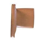 Linon Caramel 24.0-in H Counter height Upholstered Wood Bar Stool