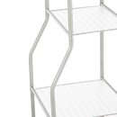 Mainstays Steel 5-Shelf Bathroom Storage Tower with Satin Nickel Finish