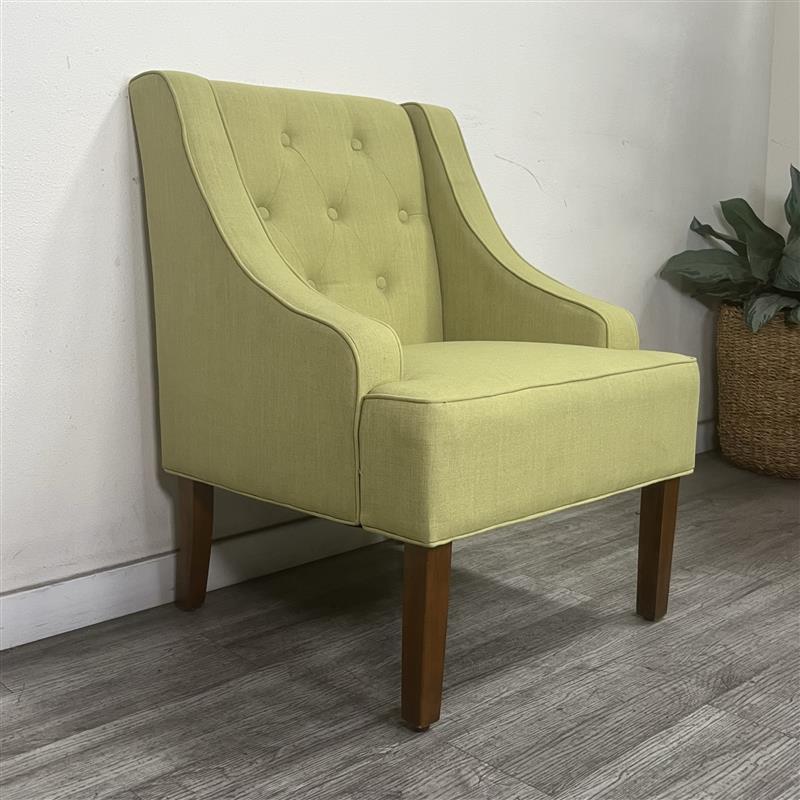 Benzara Accent Chair with Block Leg