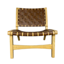 Borah 23.5" Casual Brown Faux leather Accent Chair