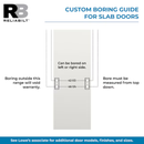 RELIABILT 30-in x 80-in 6-panel Solid core Unfinished Pine Interior Slab Door