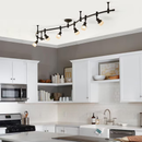 allen + roth Sloan 99.48-in 6 -Light Bronze dimmable Integrated Traditional Flexible Track Lighting Kit
