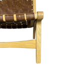 Borah 23.5" Casual Brown Faux leather Accent Chair