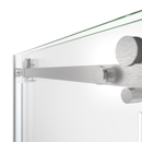 DreamLine Enigma Air Brushed Stainless Steel 56-in to 60-in W x 76.0-in H Frameless Clear Glass Sliding Shower door