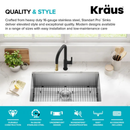 32" Undermount Single Bowl 16 Gauge Stainless Steel Kitchen Sink