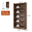 Tribesigns Bookshelf Brown