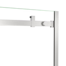 DreamLine Enigma Air Brushed Stainless Steel 56-in to 60-in W x 76.0-in H Frameless Clear Glass Sliding Shower door