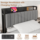 IdealHouse Twin Size Black Industrial Platform Bed Frame