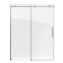 DreamLine Enigma Air Brushed Stainless Steel 56-in to 60-in W x 76.0-in H Frameless Sliding Shower Door