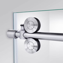 DreamLine Enigma Air Brushed Stainless Steel 56-in to 60-in W x 76.0-in H Frameless Sliding Shower Door