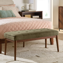 Better Homes & Gardens Colton 44" Upholstered Accent Bench, Olive