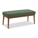 Better Homes & Gardens Colton 44" Upholstered Accent Bench, Olive