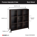 ClosetMaid 35.91-in H x 35.79-in W x 11.69-in D Black Walnut Wood laminate