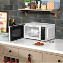 Mainstays 0.7 Cu ft Countertop Microwave Oven, 700 Watts, white