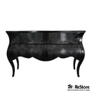 Custom Crocodile Leather Console Table 2 Drawers