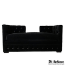 Bespoke Custom Luxury Black Tufted Chaise Bench