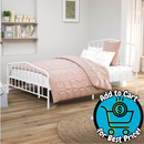 Furniture of America Cristelle Metal White Full-size Platform Bed