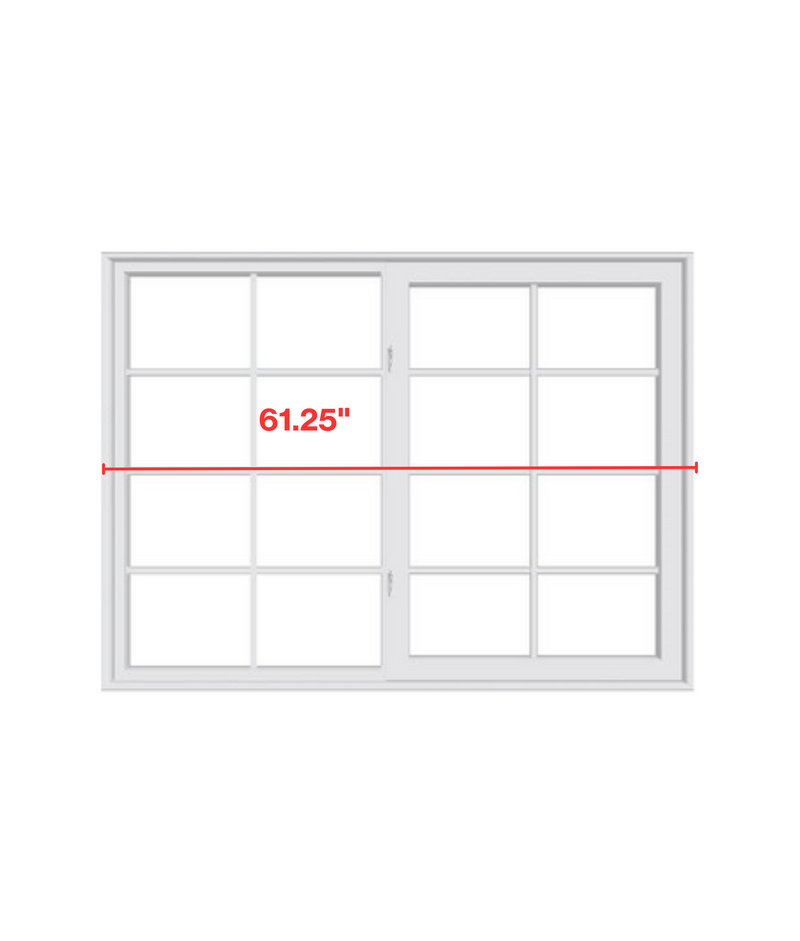 Pella 250 Series Vinyl Sliding Window with Grilles Vent Right with Screen (White)
