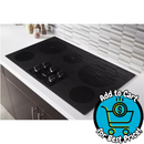 Whirlpool 36-inch Electric Ceramic Glass Cooktop with Two Dual Radiant Elements