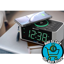 Emerson Alarm Clock Radio and Wireless Charger with Bluetooth