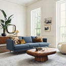 Kinwell 84" Albert Linen Blend Sofa