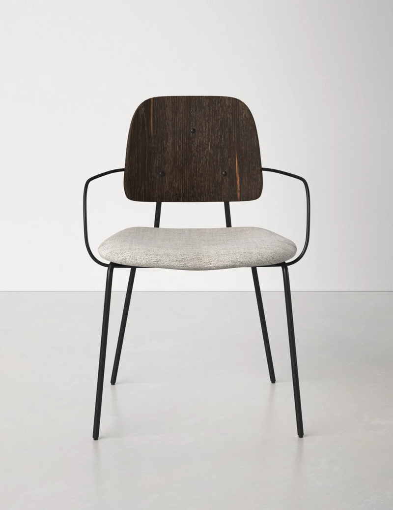 Cady Solid Back Arm Chair
