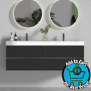 Grace Modern Floating Bathroom Vanity 60" Double Sink