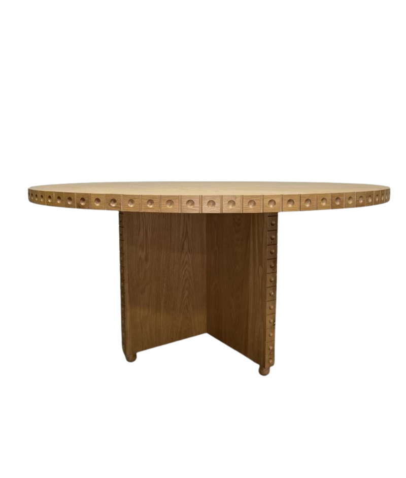 Edda Round Dining Table by Lulu and Georgia