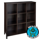 ClosetMaid 35.91-in H x 35.79-in W x 11.69-in D Black Walnut Wood laminate
