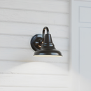 Progress Lighting District 1 -Light 8.25-in H Antique Bronze Hardwired Outdoor Wall Light