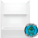 Sterling Traverse 60-in L x 32-in D x 60-in H White 4 -Piece Bathtub Wall Panel Kit
