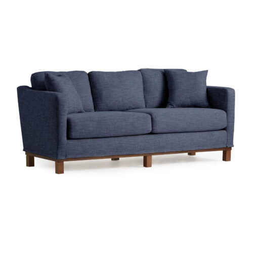 Gap Home Upholstered Wood Base Sofa, Navy