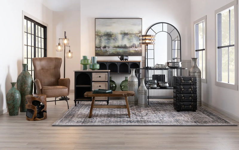 Mojave 14'' Brown Teak Solid Wood Tree Stump Stool