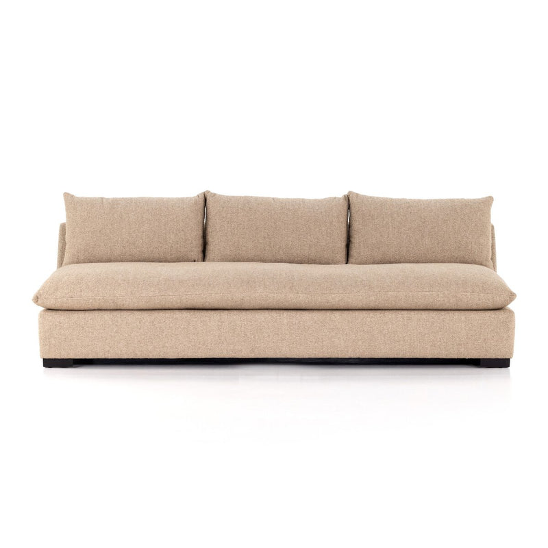 Four Hands Grant Armless Sofa – Heron Sand