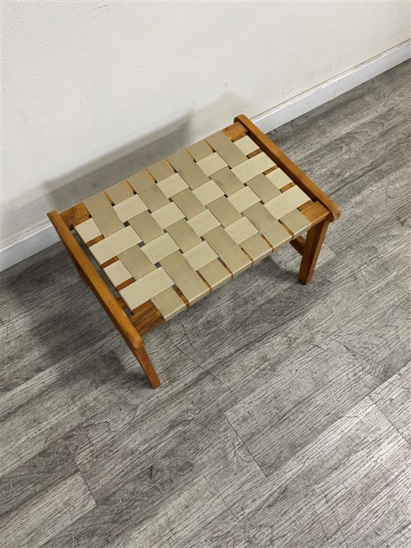 "Artisan Weave" Handcrafted Accent Stool
