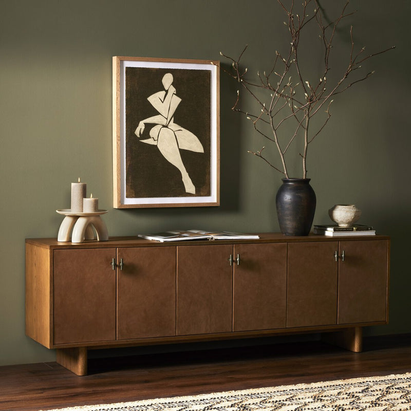 Four Hands Posada Media Console - Amber Oak
