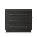 Four Hands Adolfo Nightstand - Modern Black Ash