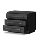 Four Hands Adolfo Nightstand - Modern Black Ash
